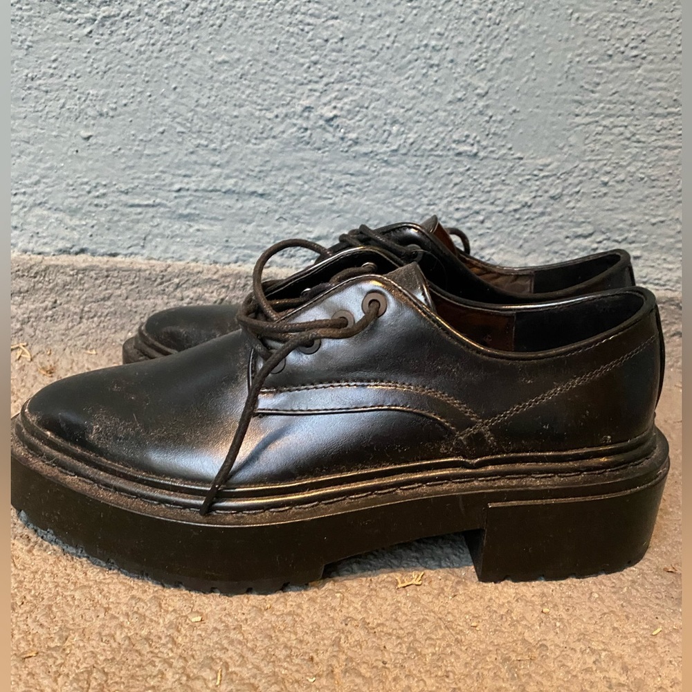 Zara black loafer